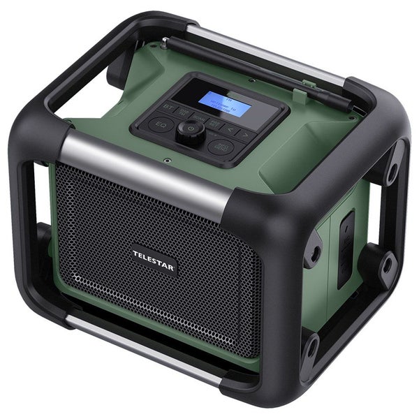 Telestar Baustellenradio mit Bluetooth und DAB Plus Empfang in robustem Gehäuse