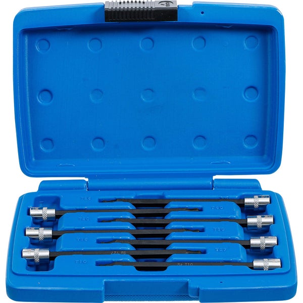 BGS Bit-Einsatz-Sortiment Antrieb Innenvierkant 6,3 mm (1/4) T-Profil (für Torx) mit Kugelkopf T10 - T40 7tlg. - 8618