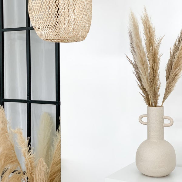 Pampasgras beige natur |  für Tischvase - 5 Stück