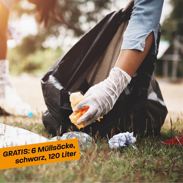 Hinrichs 3er Set Müllsackständer - Müllsackhalter mit Deckel und Klemmring