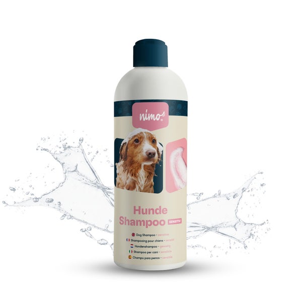 nimo® Hunde Shampoo sensitiv • ohne Duftstoffe und pH-Neutral für alle Rassen