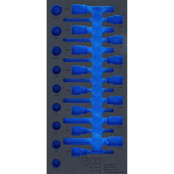 BGS Werkstattwageneinlage 1/3 leer für Art. 4116 - 4116-1