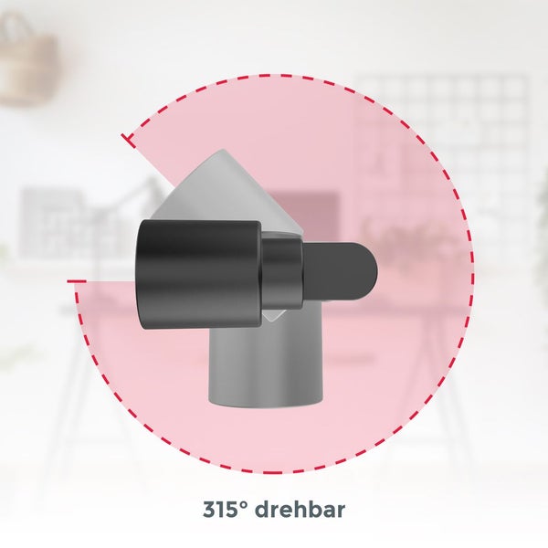 Klemmlampe - 5W, 400lm, LED, mit Stecker, dimmbar, warmweiß, schwarz