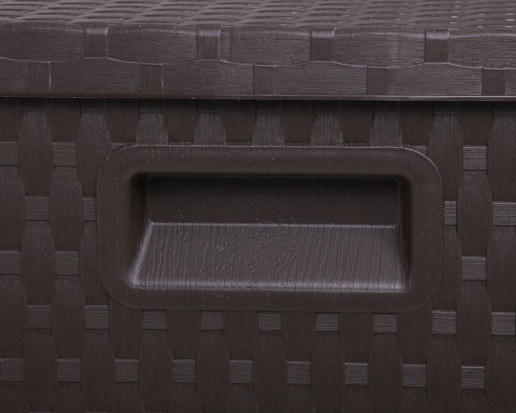 Ondis24 Kissenbox Sitztruhe Rattan braun, Aufbewahrungsbox, Box