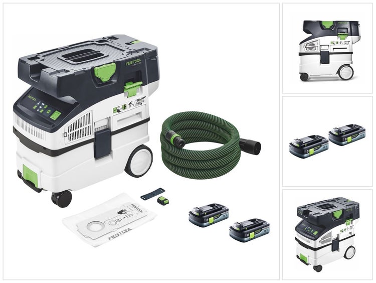 Festool CTLC MIDI Akku Absaugmobil 36 V ( 2x 18 V ) Staubkl. L + 2x Akku 4,0 Ah - ohne Ladegerät