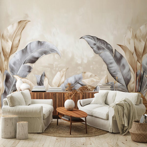 Fototapete Blätter Natur Wohnzimmer Vlies Tapete 350x250 cm
