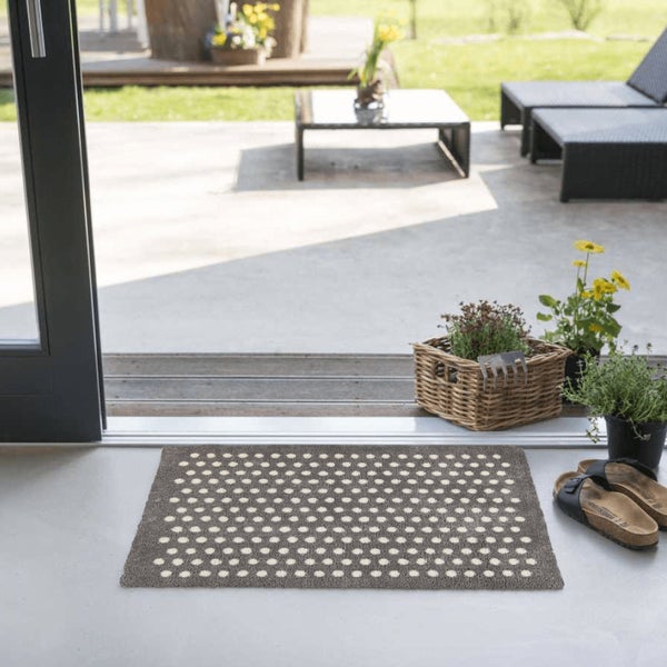 Akzente Feel Badematte mit Motiv in Braun Fußmatte 50 x 70 cm, rutschfest, saugfähig