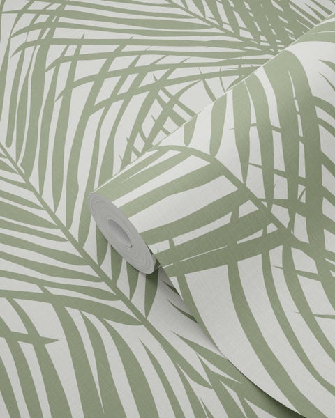 Rolle Tapete mit Palmenblattmuster