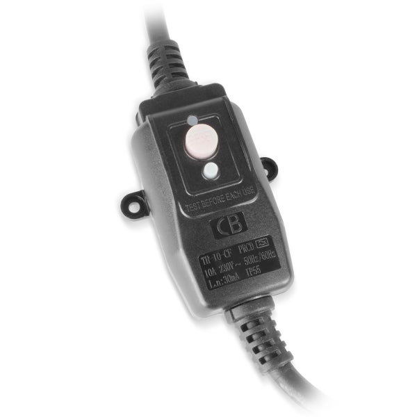 Fehlerstrom-Schutzschalter mit Testknopf und Kabel