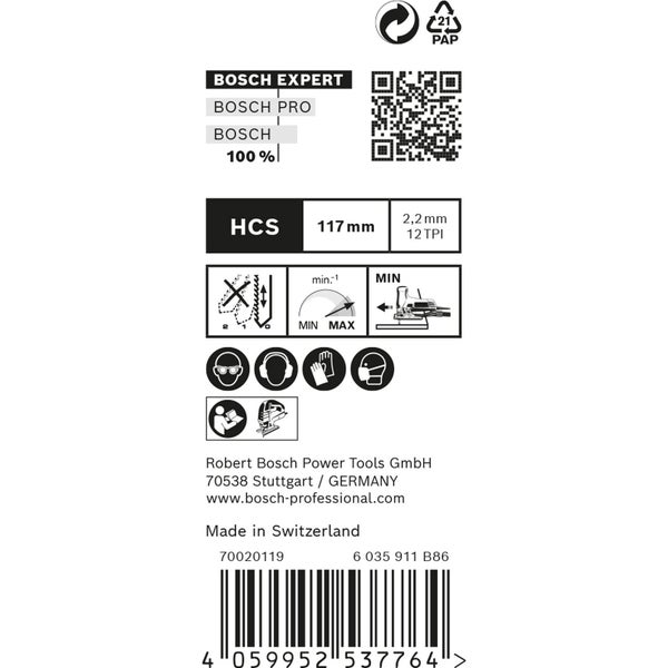 Informationen zu Bosch Stichsägeblättern