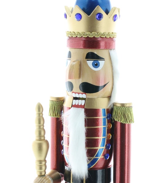 FRANK FLECHTWAREN | Nussknacker Grand, 16 x 15 x 81 cm, HOLZ