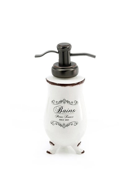 Seifenspender aus Keramik im Shabby Chic Design | Amelia