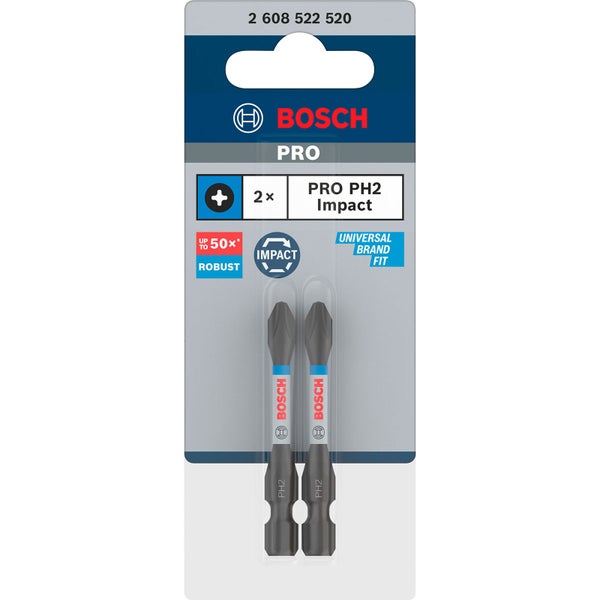 Bosch PRO Phillips Impact Bit PH2 55 mm 2-tlg. - 2608522520