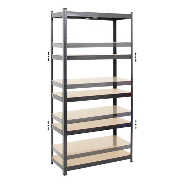 PROREGAL Schwerlastregal Ragnar HxBxT 180 x 90 x 40 cm Fachlast 175 kg Schwarz
