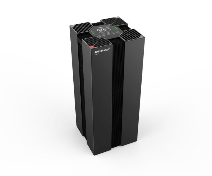 AirExchange 750-T Luftreiniger für große Räume (HEPA 14 Filter, bis 120 m², 95W) Schwarz