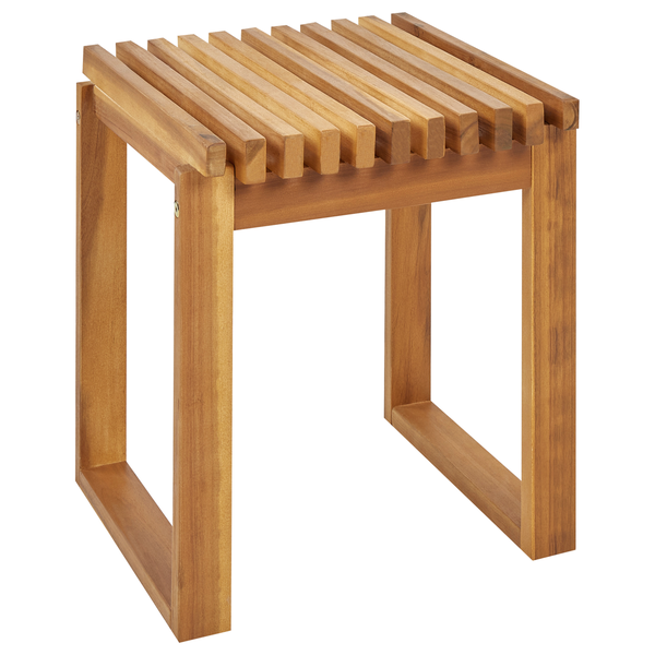 Outdoor Beistelltisch BELLANO 35 cm 40 cm Akazienholz Braun