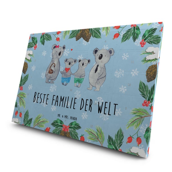 Mr. & Mrs. Panda Tee Adventskalender Koala Familie zwei - Blau Pastell