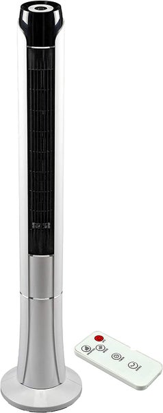 JUNG TVE24 Turmventilator 120cm mit Fernbedienung, Ventilator, Säulenventilator, Luftkühler 45W