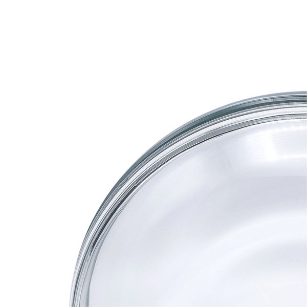 Detailaufnahme einer transparenten Glasschüssel