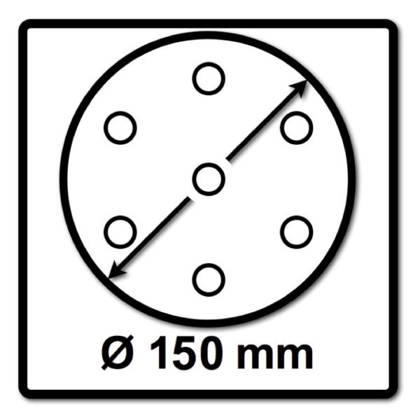 Festool STF D150/48 Schleifscheiben Rubin 2 P220 150 mm 100 Stk. ( 2x 575193 ) für RO 150, ES 150, ETS 150, ETS EC 150, LEX 150, WTS 150, HSK-D 150