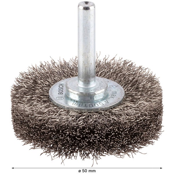 Drahtbürstenaufsatz von Bosch, Durchmesser 50 Millimeter