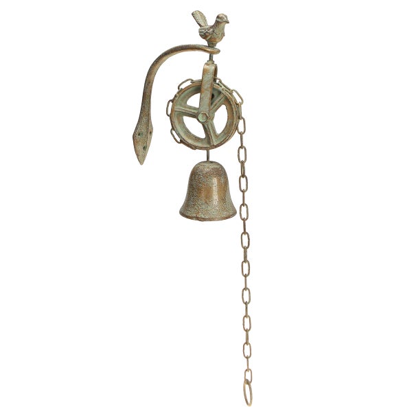 Glockenspiel mit Vogelmotiv und Kettenaufhängung zur Dekoration für den Außenbereich