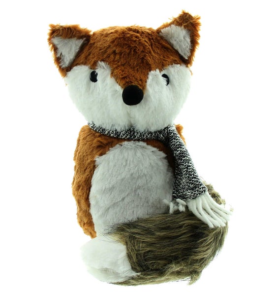 FRANK FLECHTWAREN | Türstopper Kleiner Fuchs, POLYESTER, SAND, Höhe 23 cm