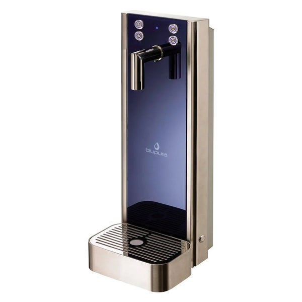 Blupura Wasserspender mit Edelstahlgehäuse und Tastenbedienung