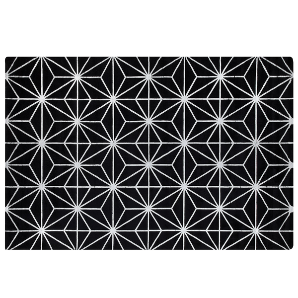 Teppich SIBEL Schwarz 140 x 200 cm Viskose