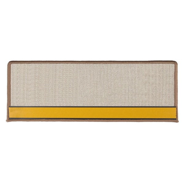 FLOORDIREKT Stufenmatte London - mit Umkettelung - Beige - Rechteckig - 23,5 x 65 cm