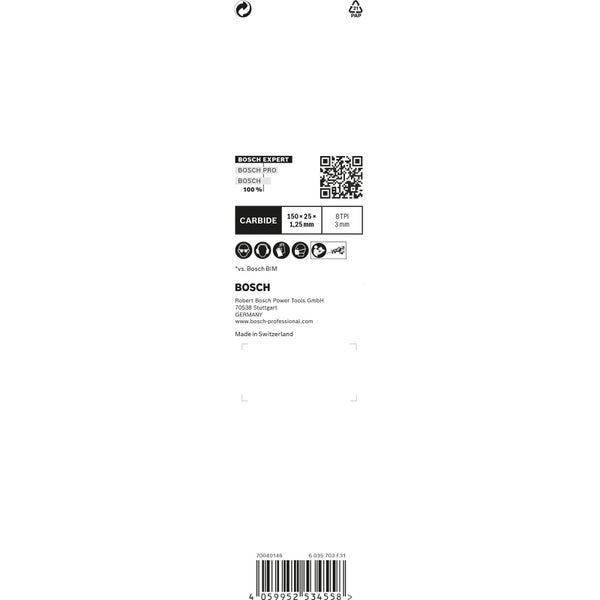 Bosch Expert Bosch Pro Sägeblattinformationen