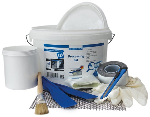 WEICON Processing Kit|Universal-Set für die Verarbeitung von Plastik-Stahl|1 Stück