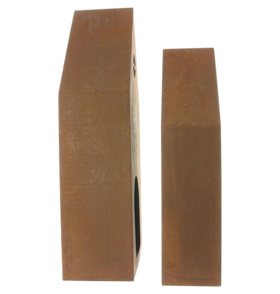 FRANK FLECHTWAREN | Haus Rost, 2er Set, METALL, 21 x 10,5 x 45 cm, 26 x 13 x 55 cm