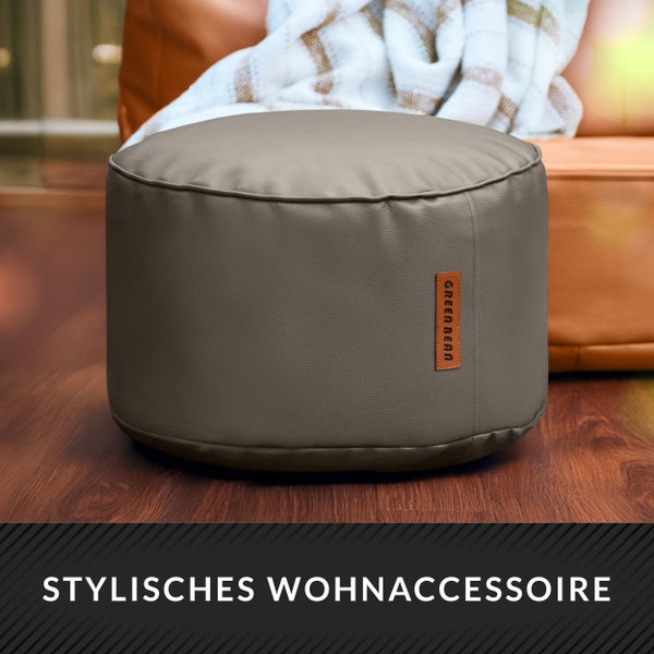 Grauer Sitzhocker von Green Bean als Wohnaccessoire