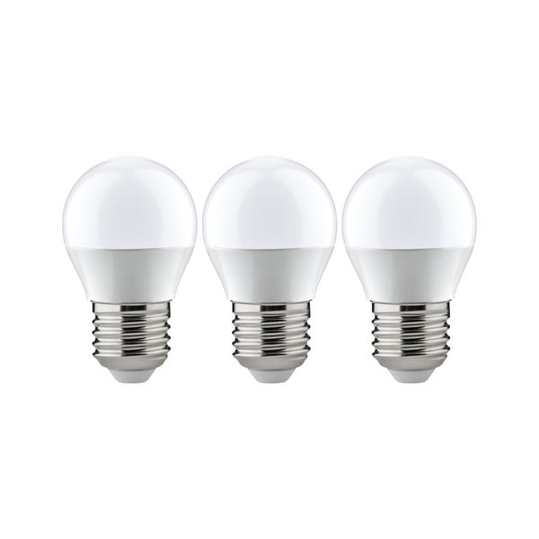 Set LED Tropfen E27 230V 3x470lm 3x5,5W 2700K Opal
