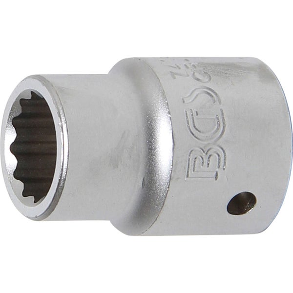 BGS Steckschlüssel-Einsatz Zwölfkant Antrieb Innenvierkant 20 mm (3/4) SW 19 mm - 7419