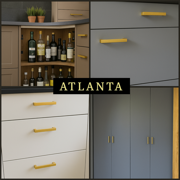 Möbelgriff Stangengriff Atlanta Lochabstand 128 mm Gold