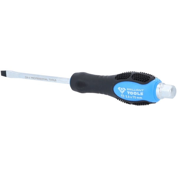 BRILLIANT TOOLS Schraubendreher Schlitz mit Schlagkappe 5,0 mm - BT034802