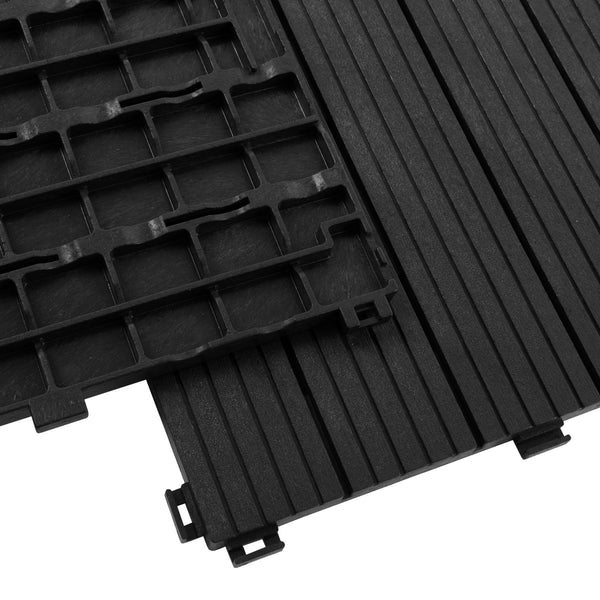 FLOORDIREKT Klickfliese Claire - Wetterbeständige Terrassenfliese - Grau 30 x 30 cm