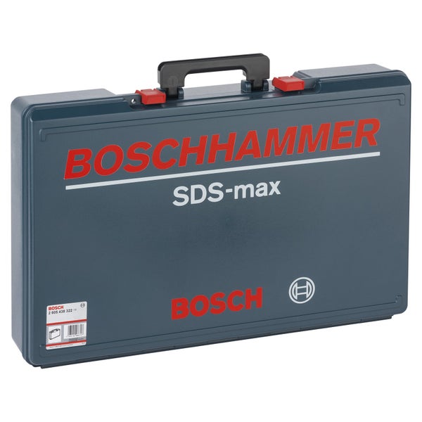Bosch Werkzeugkoffer für Boschhammer SDS-max mit Tragegriff und Verschlussclips.