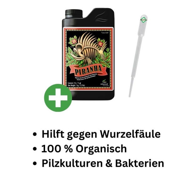 Advanced Nutrients Piranha 500 ml– Organischer Wurzelbooster mit Pilzkulturen für Starkes Wurzelwachstum, Optimale Nährstoffaufnahme & Gesunde Pflanzen