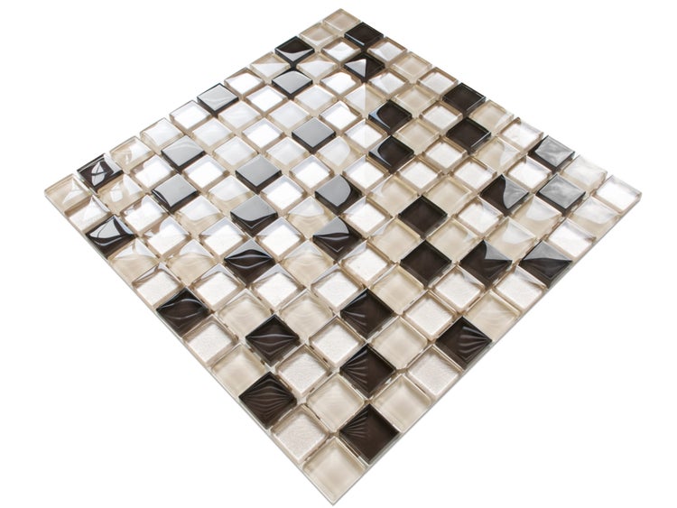 Glasmosaik auf Netz für Bad und Küche 30cm x 30cm  - Persephone