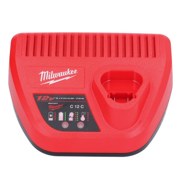 Milwaukee C 12 C 12-Volt-Lithium-Ionen-Akkuladegerät