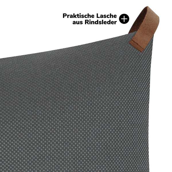 mokebo Outdoor Kissenbezug ‘Das Sonnenplätzchen’, Kissenhülle 50x50 in Anthrazit