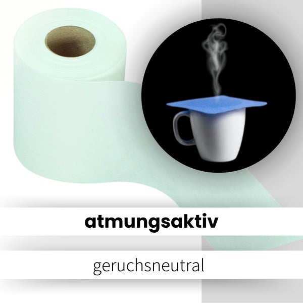 Sensalux Tischläufer, Länge: 25m, stoffähnliches Vlies, Breite: 15cm, Weiß