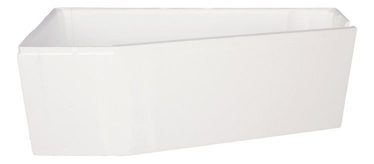 Calmwaters® Wannenträger 160 x 70 cm Essential Small, Passend für Eck-Badewanne 160x70 cm, Rechte Ausführung, Styroporträger, Schall- und wärmedämmend, Direkt verfliesbar, Weiß, 03AX4978
