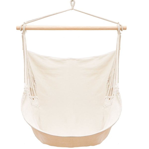 XL Hängesessel Relaxsessel 155x125cm bis 100kg in Beige