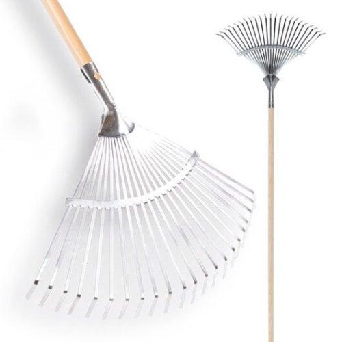 Metall Rechen mit Holzstiel