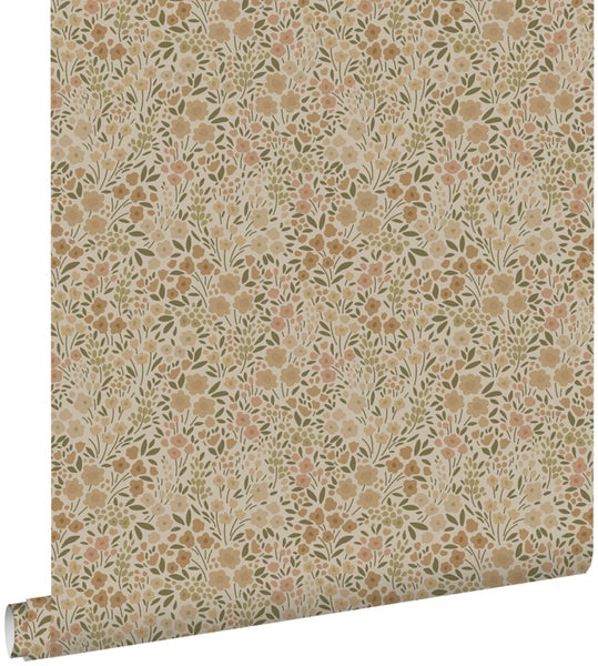 ESTAhome Tapete Blumen Beige - 0.53 x 10.05 m - 139701