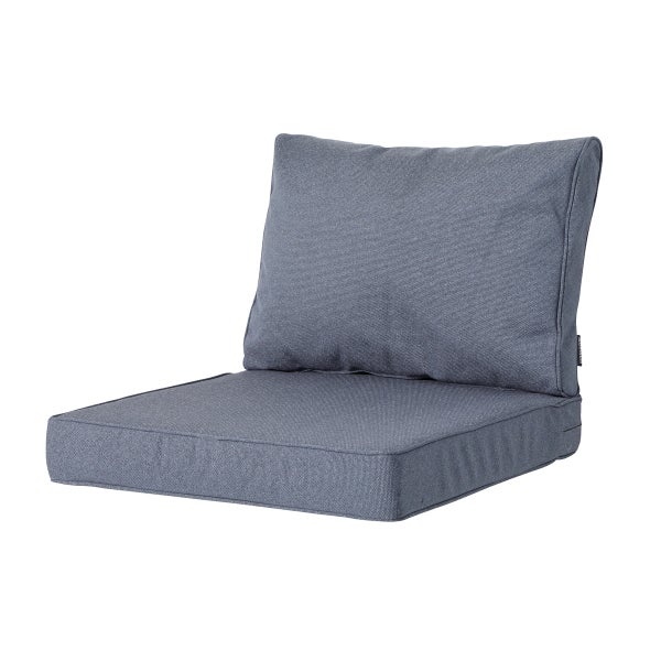 Lounge Profi-Line Manchester jeansgrau - ca. 43x73 cm - 2er-Set